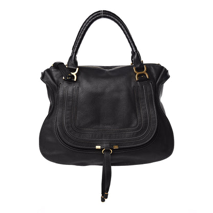 Chloe Calfskin Large Marcie Satchel Black 1 of 17