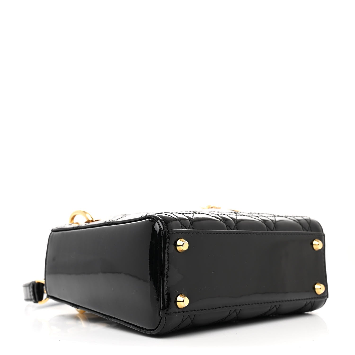 Christian Dior Patent Cannage Mini Lady Dior Black 4 of 12