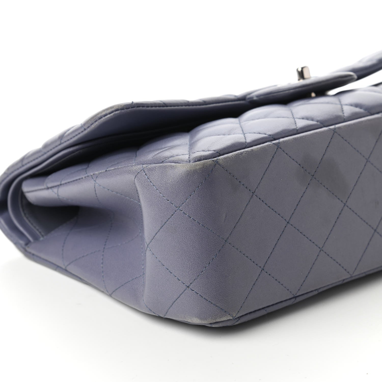 Chanel Lambskin Quilted Jumbo Double Flap Light Purple 6 of 12