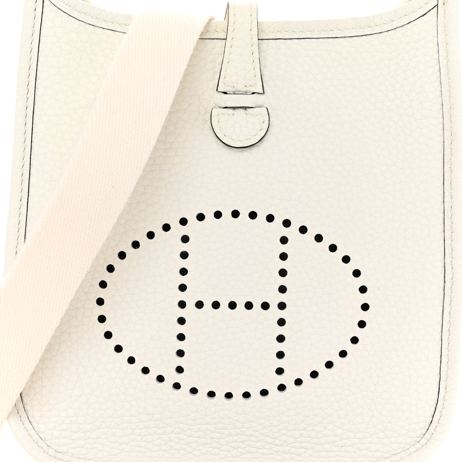 Hermes Taurillon Clemence Amazone Evelyne TPM New White 8 of 11