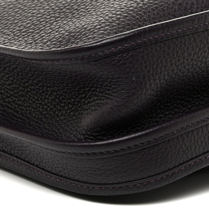 Hermes Taurillon Clemence Evelyne III PM Raisin 7 of 9