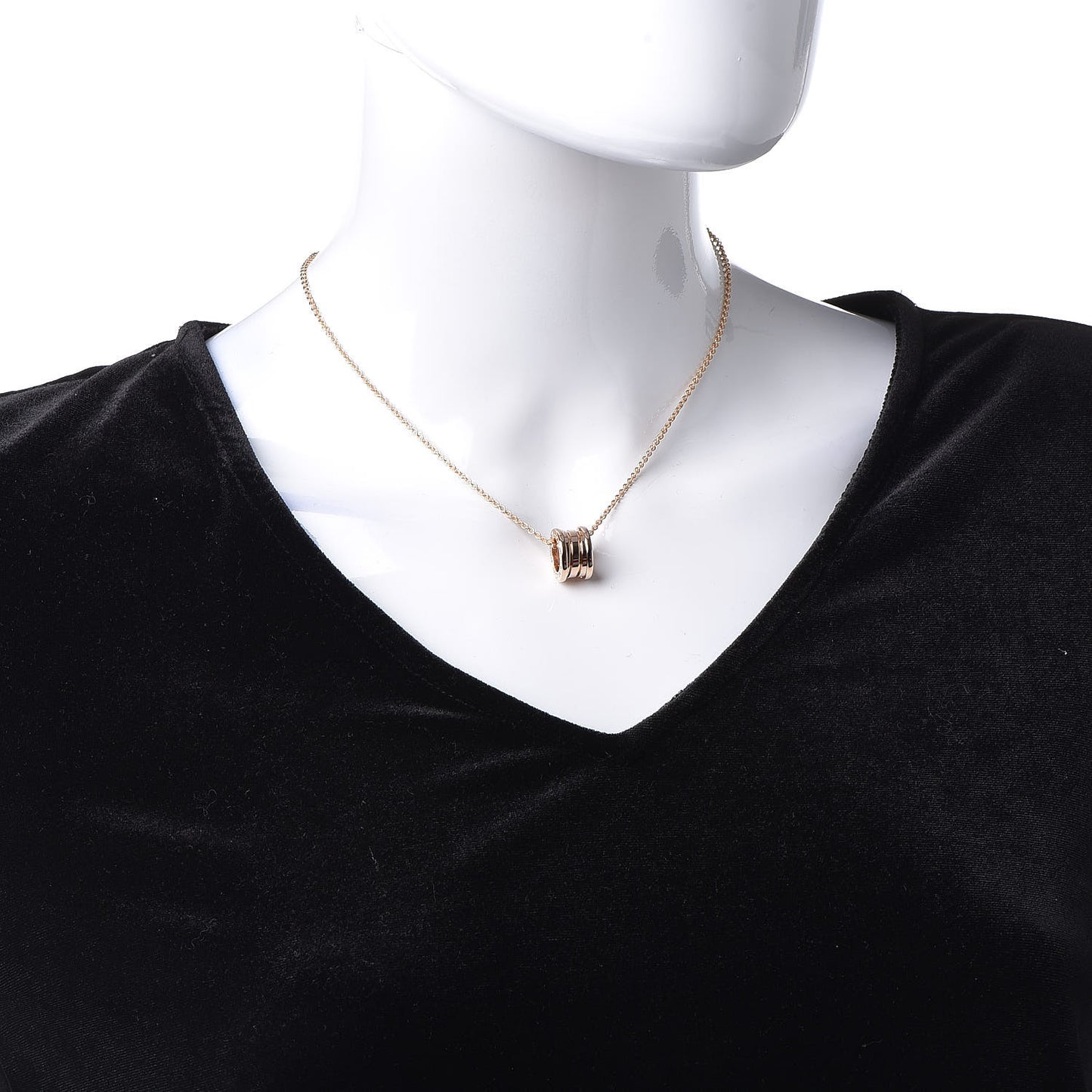 18K Rose Gold B.Zero1 Pendant Necklace