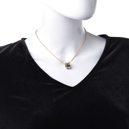Bulgari 18K Rose Gold B.Zero1 Pendant Necklace 2 of 6