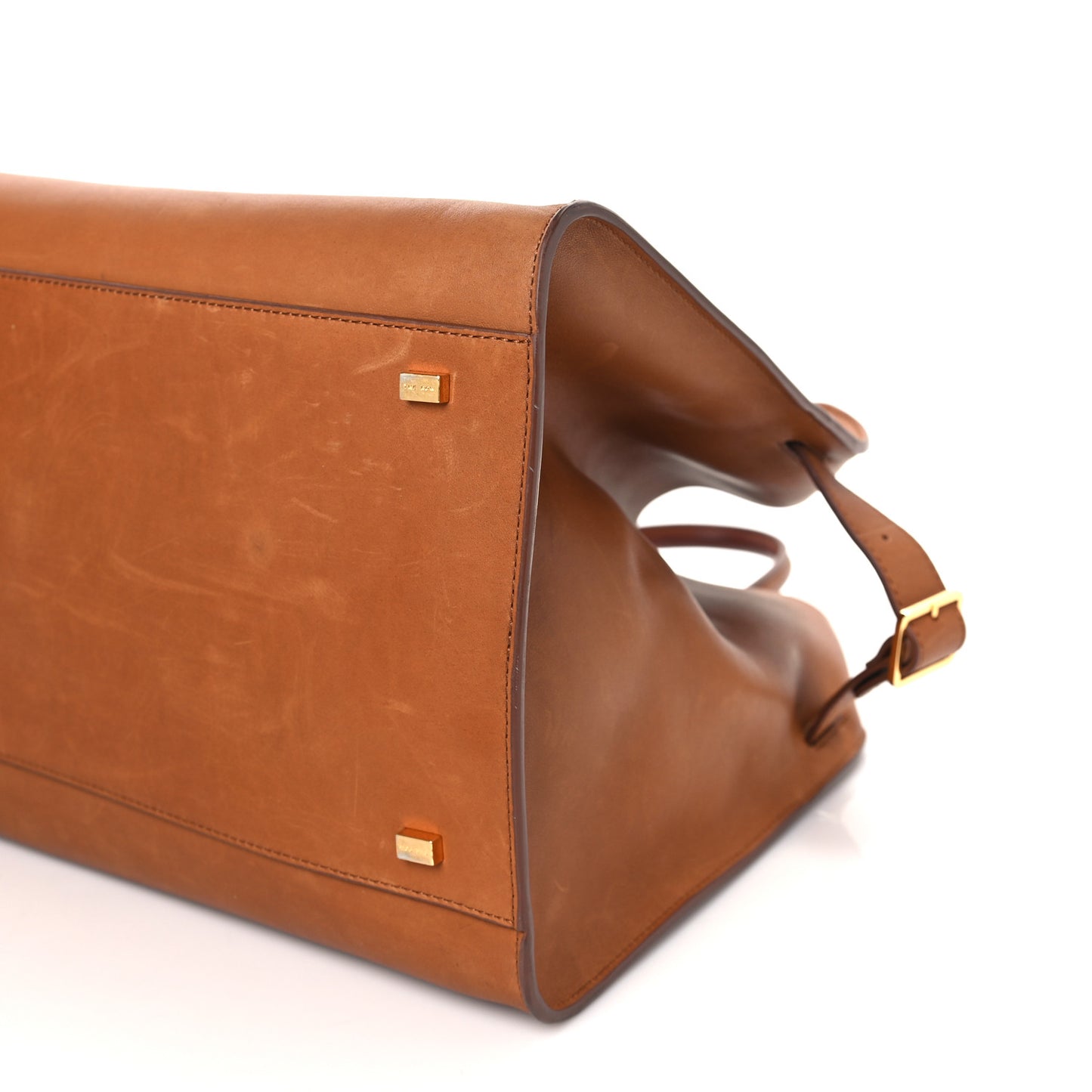 Polished Saddle Calfskin Soft Margaux 15 Cuir