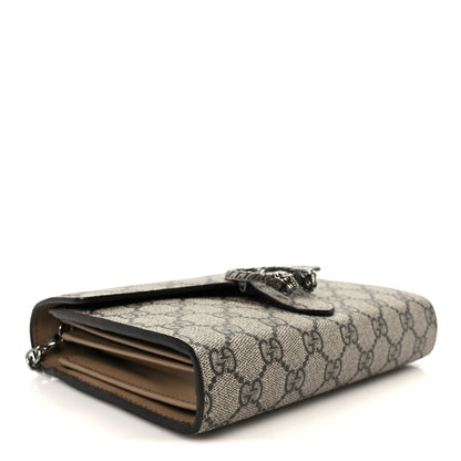 Gucci GG Supreme Monogram Mini Dionysus Chain Wallet Beige Taupe 4 of 10