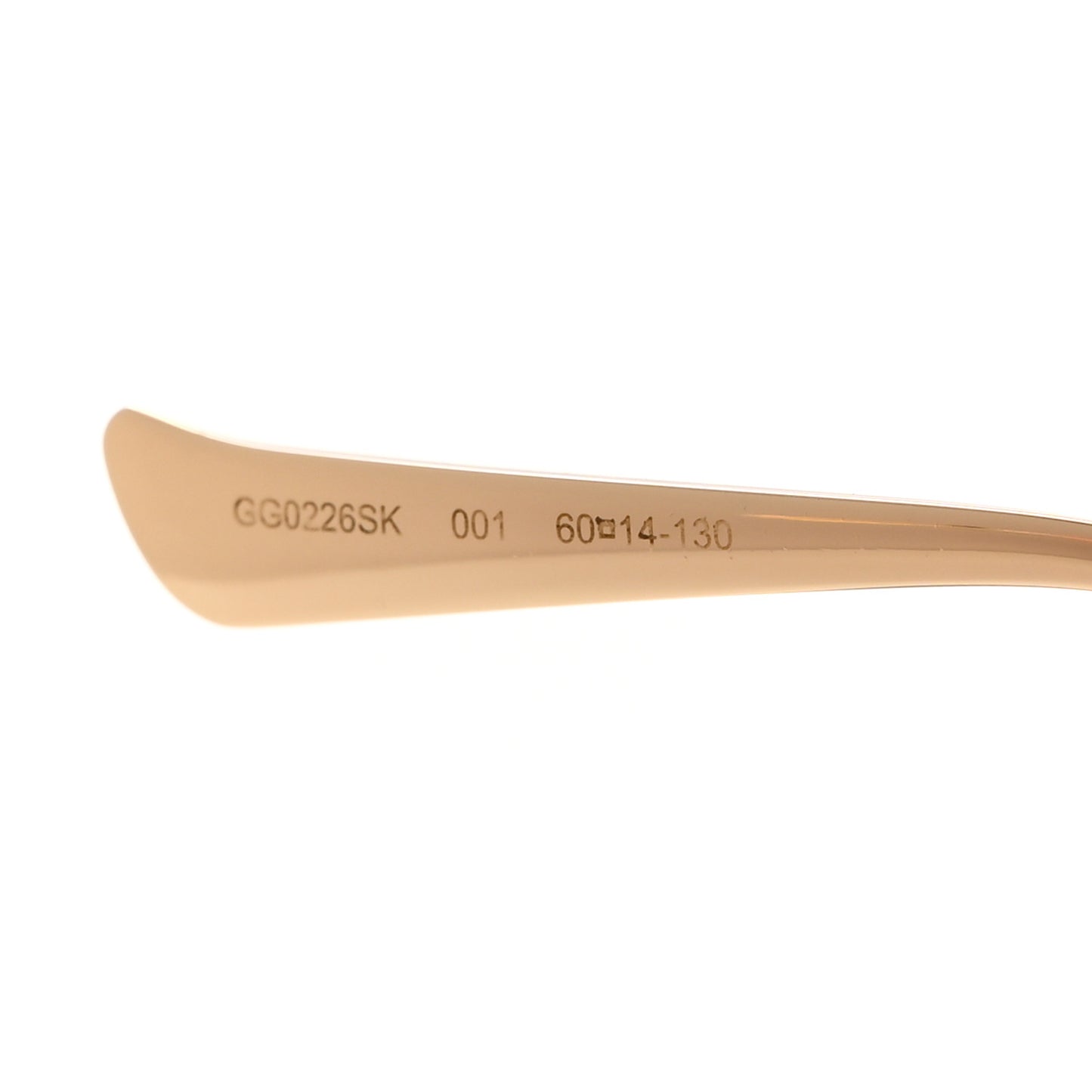 Round Frame Injected GG0226SK Sunglasses Black