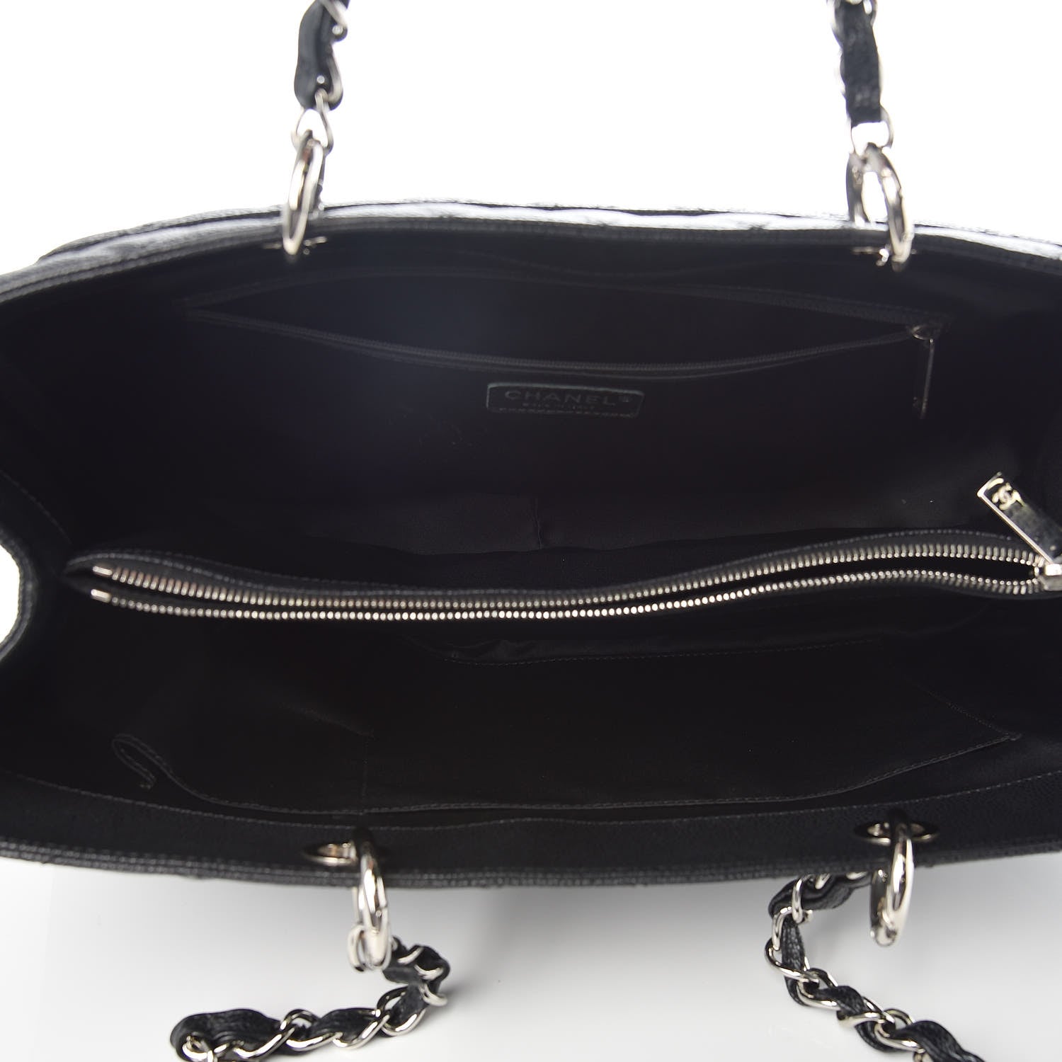 Chanel Caviar Quilted XL Grand Shopping Tote GST Black 5 of 14
