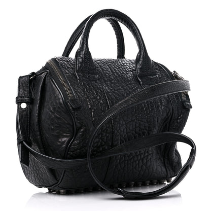 Alexander Wang Pebbled Lambskin Mini Rockie Black Rhodium Hardware 3 of 10
