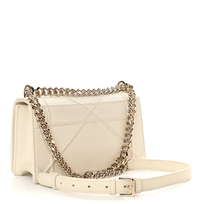 Christian Dior Grained Calfskin Cannage Small Diorama Flap Bag Off White 2 of 9