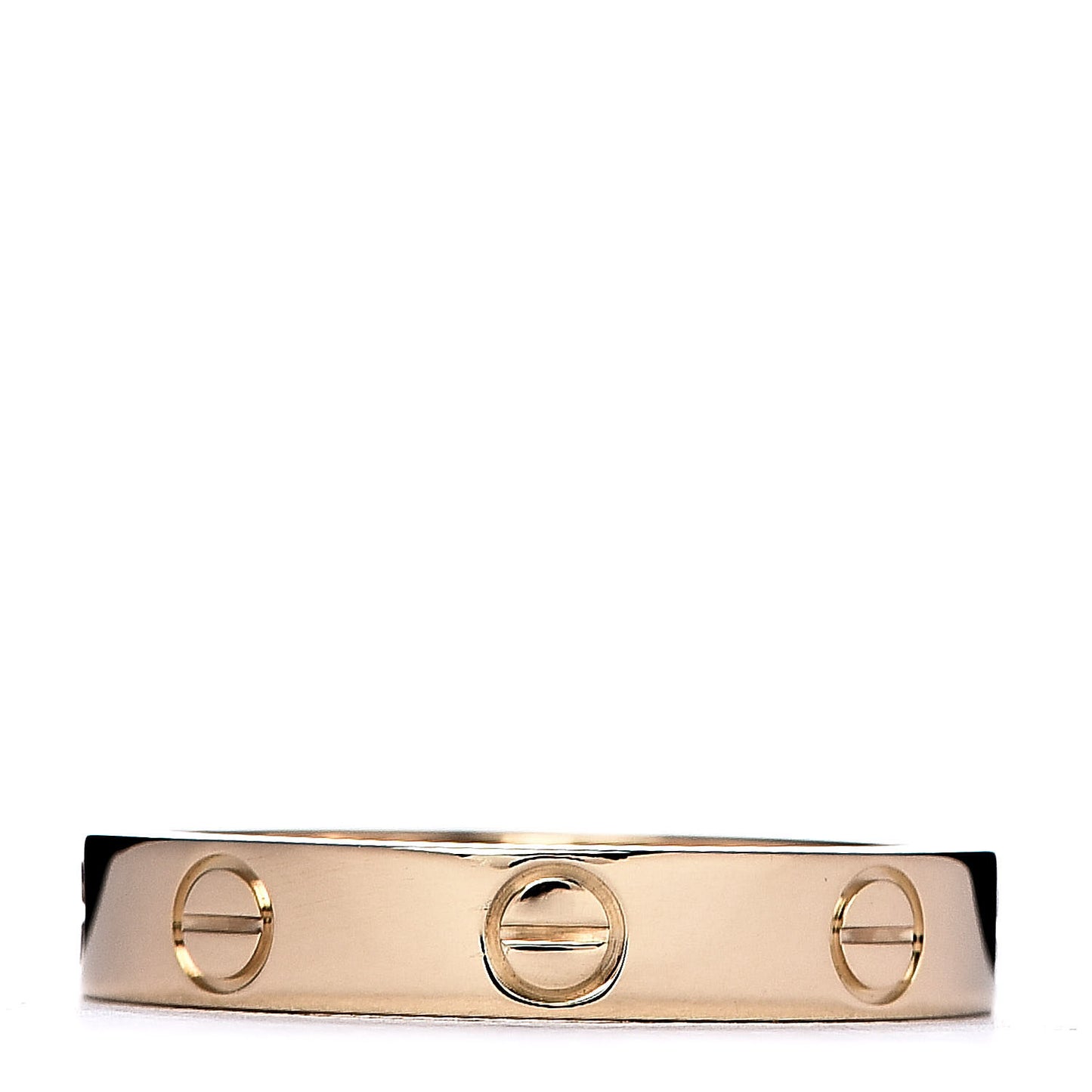 18K Yellow Gold 3.5mm LOVE Wedding Band Ring 54 6.75
