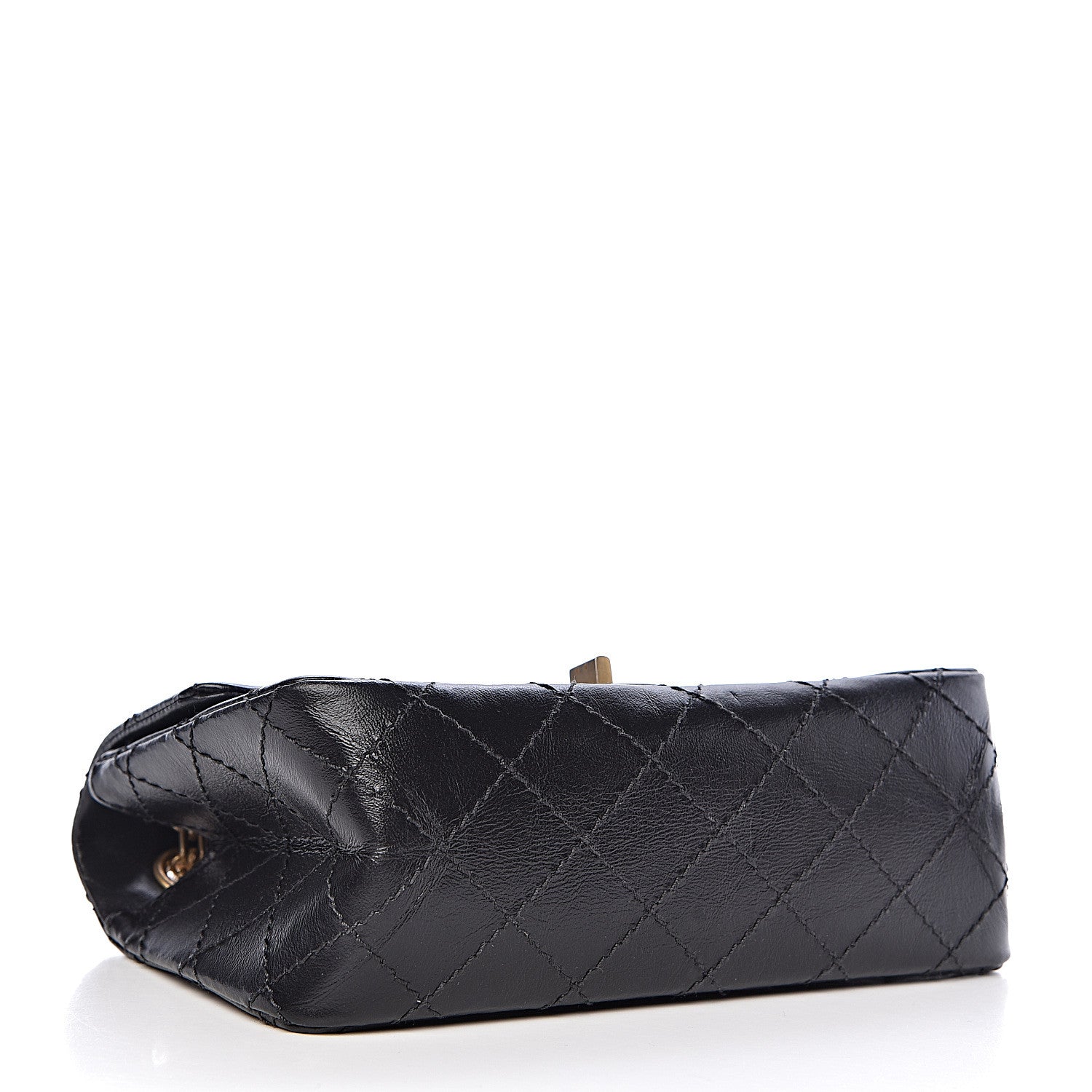 Chanel Aged Calfskin Quilted 2.55 Reissue Mini Flap Black 4 of 10