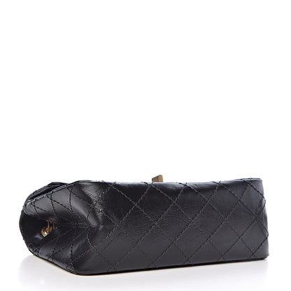 Chanel Aged Calfskin Quilted 2.55 Reissue Mini Flap Black 4 of 10