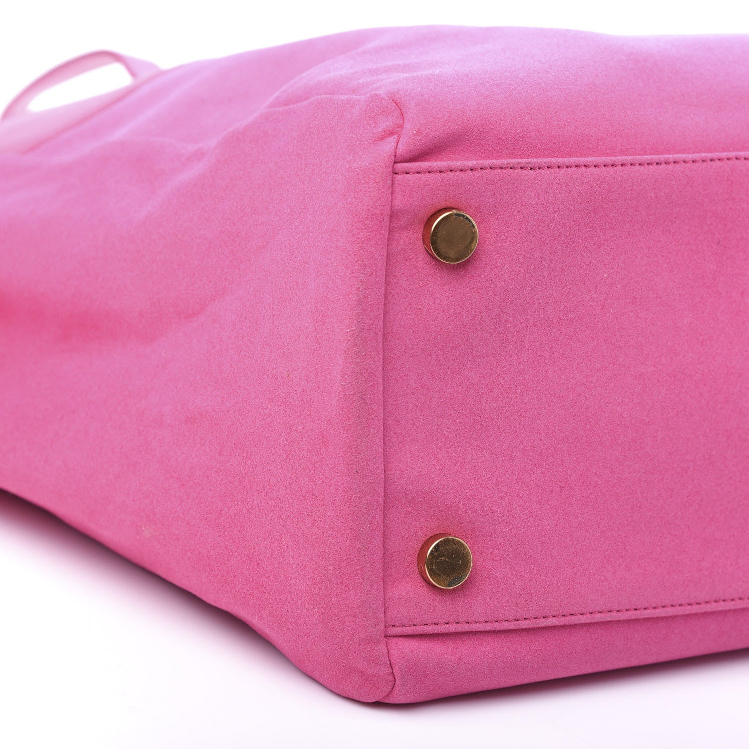 Saint Laurent Calfskin Suede Reversible East West Shopper Tote Fuchsia 11 of 21