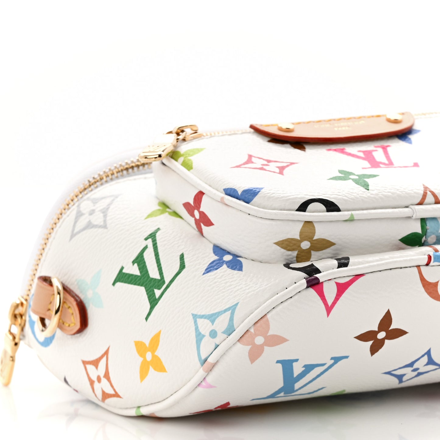 LV X TM Monogram Multicolor Mini Bumbag White