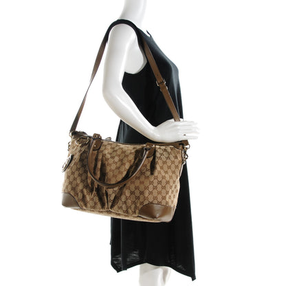 Gucci Monogram Large Sukey Top Handle Brown 2 of 8