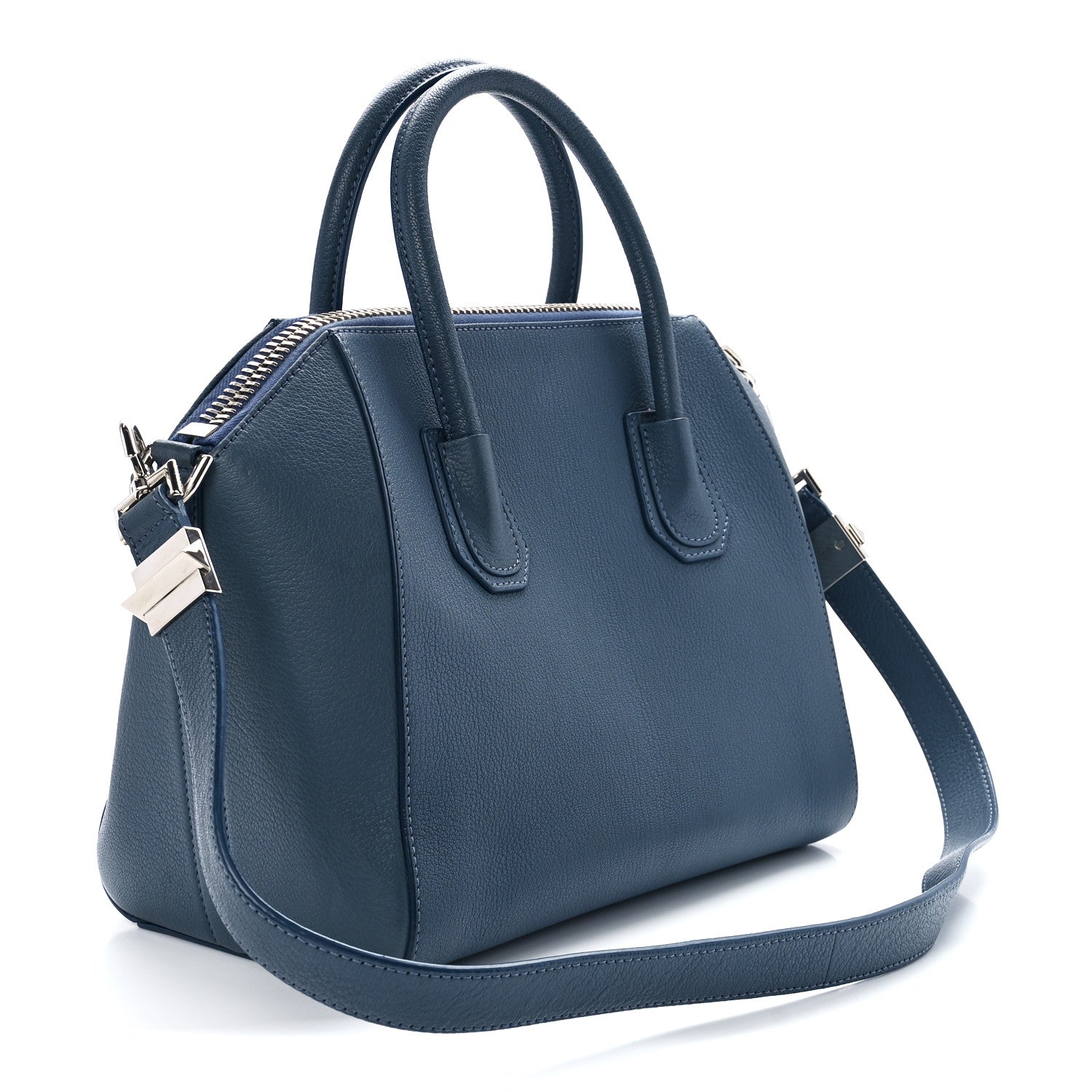 Givenchy Sugar Goatskin Small Antigona Peacock Blue 2 of 10