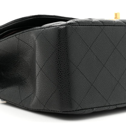 Chanel Caviar Quilted Jumbo Double Flap Black 9 of 10