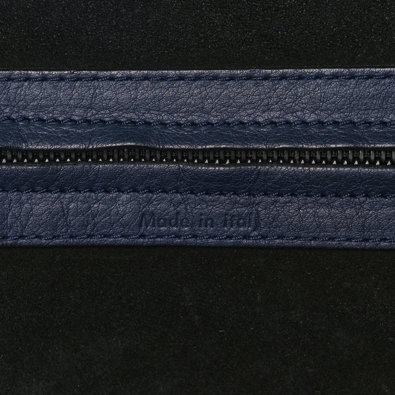 Celine Grained Calfskin Medium Phantom Luggage Indigo 5 of 18