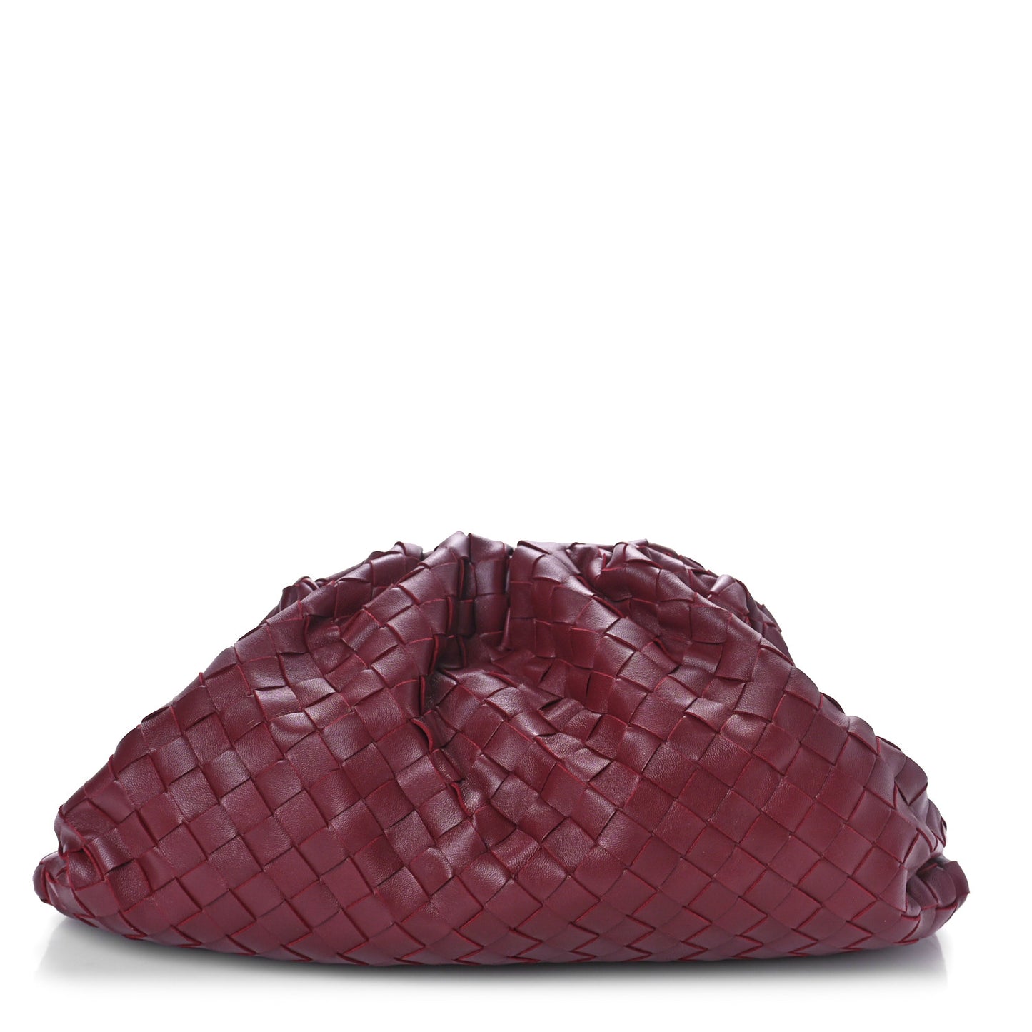Nappa Maxi Intrecciato The Pouch Oversized Clutch Bordeaux