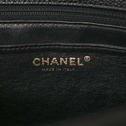 Chanel Caviar Quilted Jumbo Kelly Flap Black 6 of 14