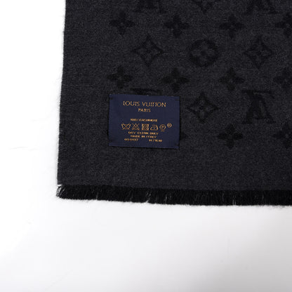 Louis Vuitton Cashmere Monogram Nightfall Stole Black 3 of 3