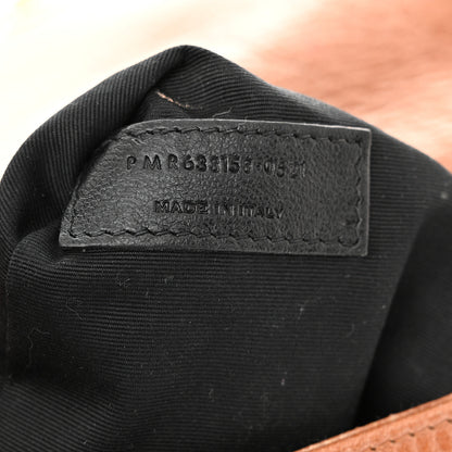 Saint Laurent Crinkled Calfskin Matelasse Monogram Medium Niki Chain Satchel Caramel 7 of 11