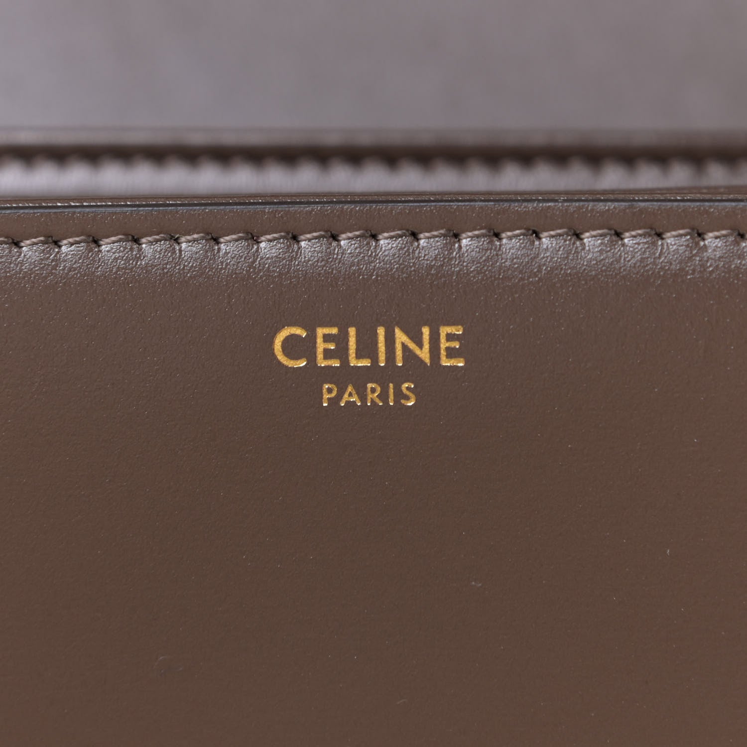Celine Shiny Calfskin Medium Triomphe Ecorce 10 of 12