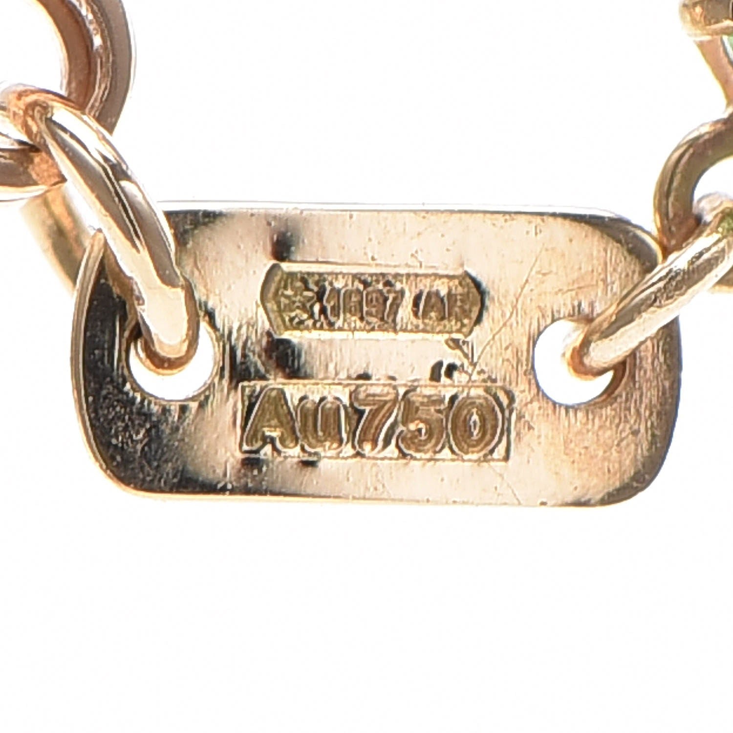 Gucci 18K Yellow Gold Multistone Double-G Pendant Necklace 6 of 8