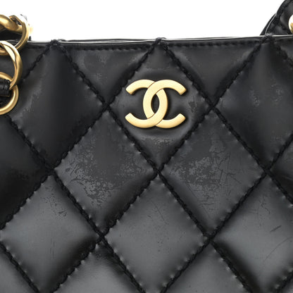 Chanel Calfskin Stitch Surpique Tote Black 18 of 21