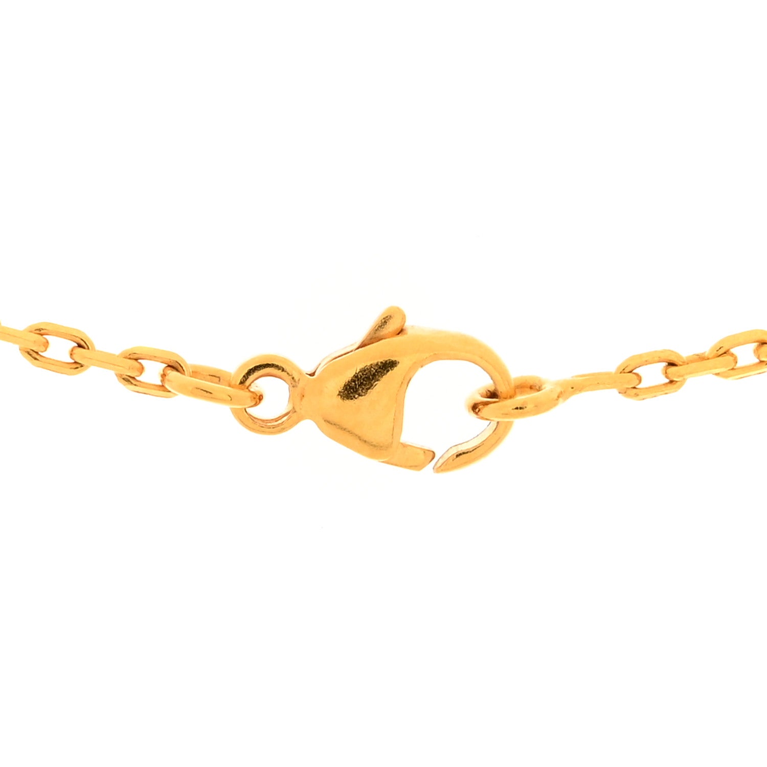 Hermes Lacquered Gold Mini Pop H Pendant Necklace White 4 of 6