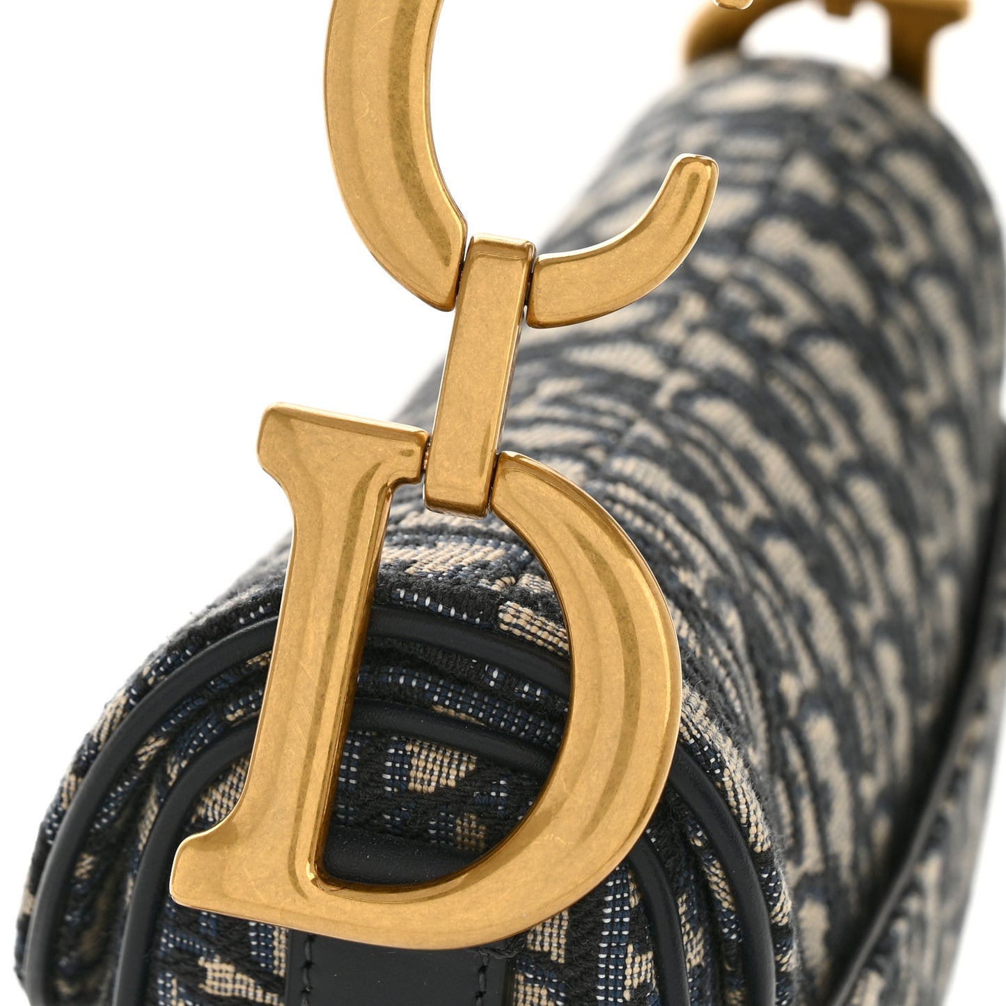 Oblique Saddle Bag With Strap Blue