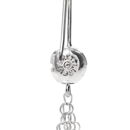 Tiffany Sterling Silver Small Elsa Peretti Mesh Earrings 4 of 4