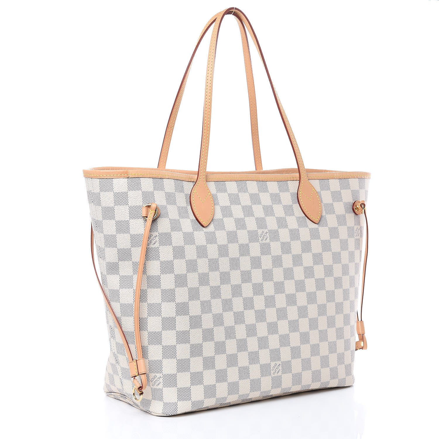 Louis Vuitton Damier Azur Neo Neverfull MM Rose Ballerine 4 of 14