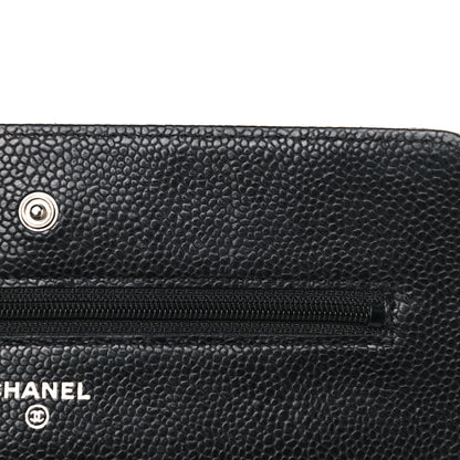 Chanel Caviar Quilted Wallet On Chain WOC Black 15 of 18