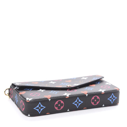 Louis Vuitton Game On Felicie Chain Wallet Black 4 of 10
