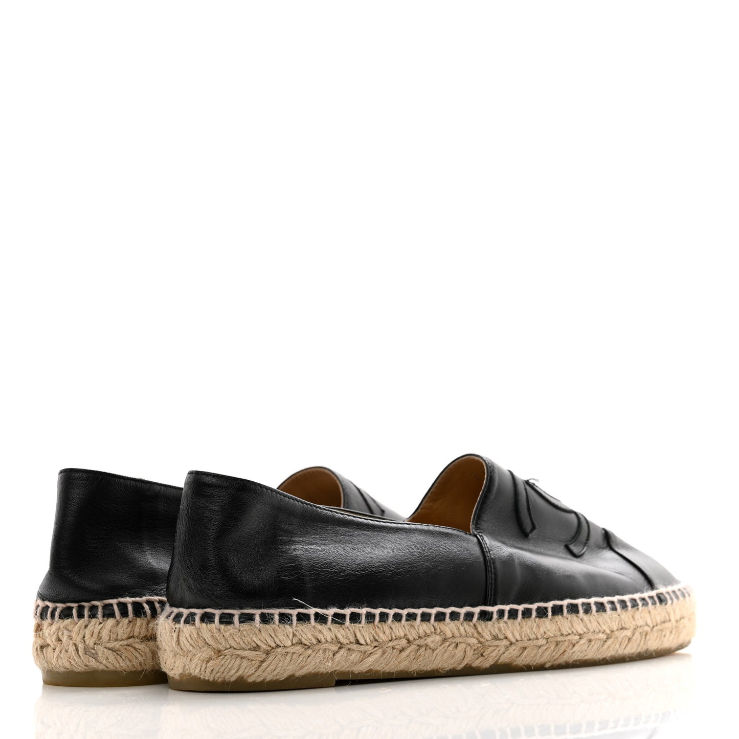Lambskin CC Espadrilles 40 Black