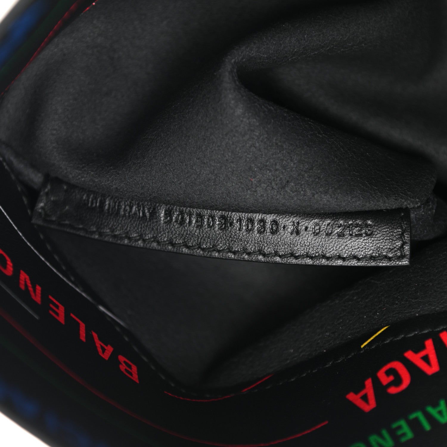Balenciaga Veau Mousse Multicolor Logo Print Plastic Bag Shopper S Black Multicolor 7 of 13