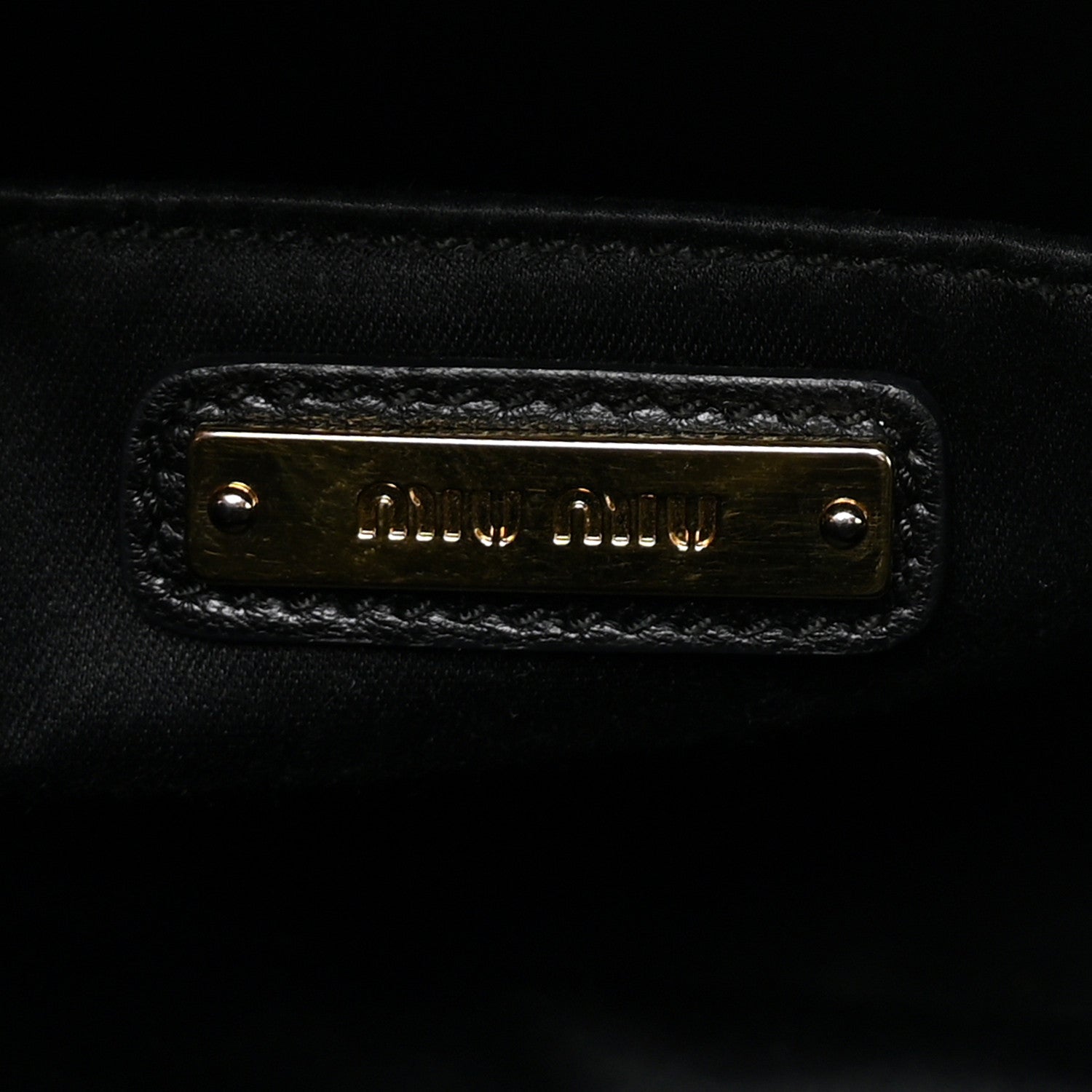 Miu Miu Nappa Matelasse Dome Crossbody Black 6 of 10
