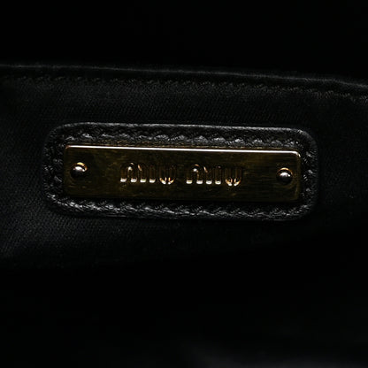 Miu Miu Nappa Matelasse Dome Crossbody Black 6 of 10