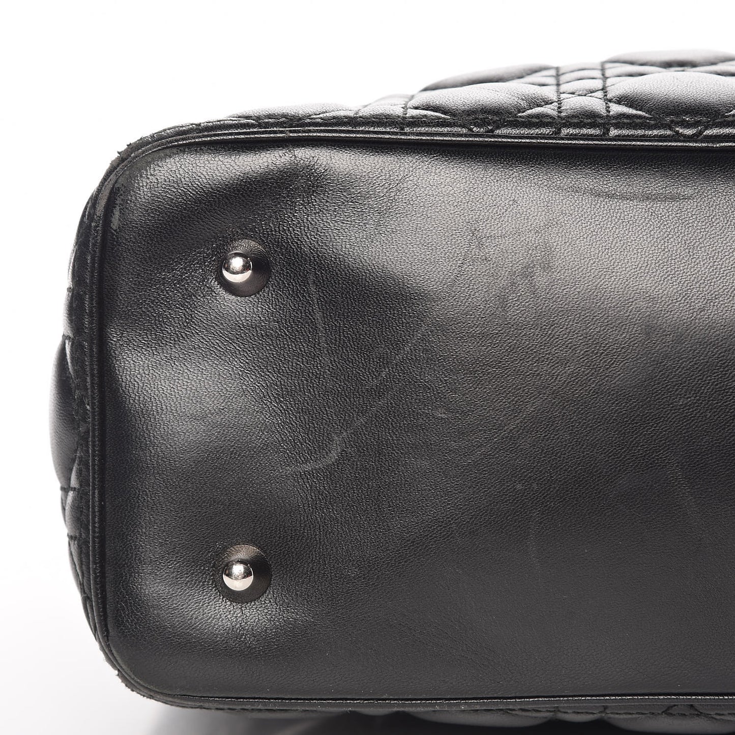 Lambskin Cannage Large Lady Dior Black