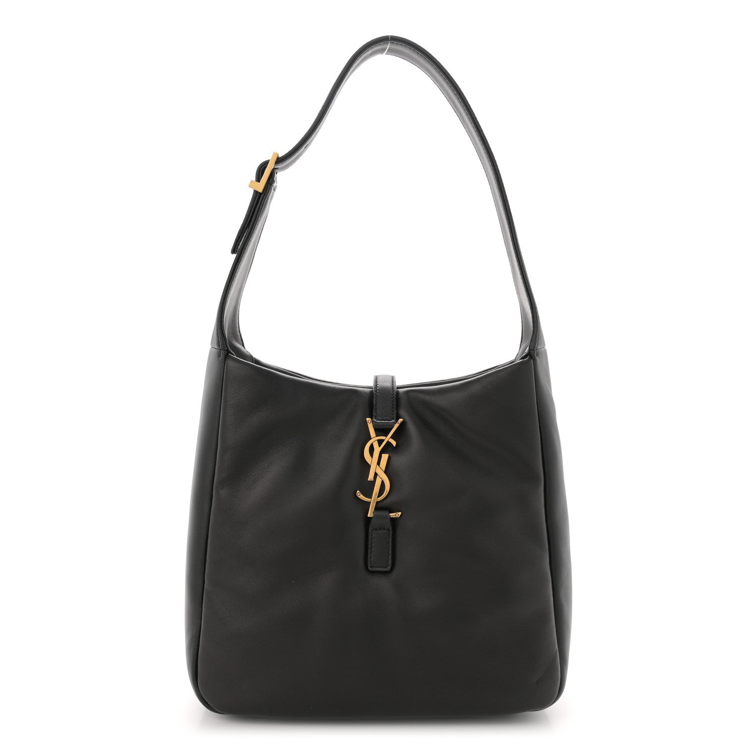 Saint Laurent Padded Lambskin Small Le 5 A 7 Supple Hobo Black 1 of 12