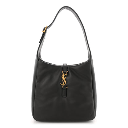Saint Laurent Padded Lambskin Small Le 5 A 7 Supple Hobo Black 1 of 12