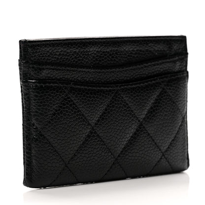 Chanel Caviar Quilted Card Holder Black 3 of 9