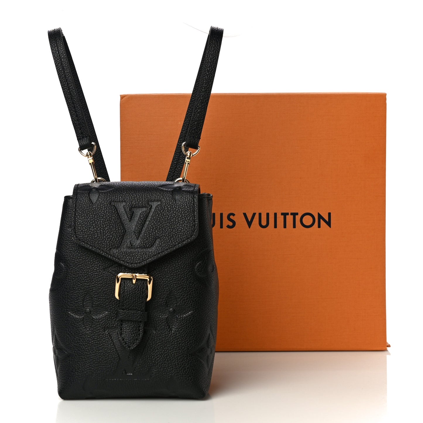 Empreinte Monogram Giant Tiny Backpack Black