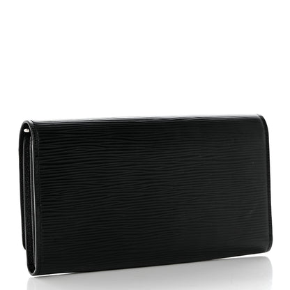 Louis Vuitton Epi Louise Wallet Black 3 of 10