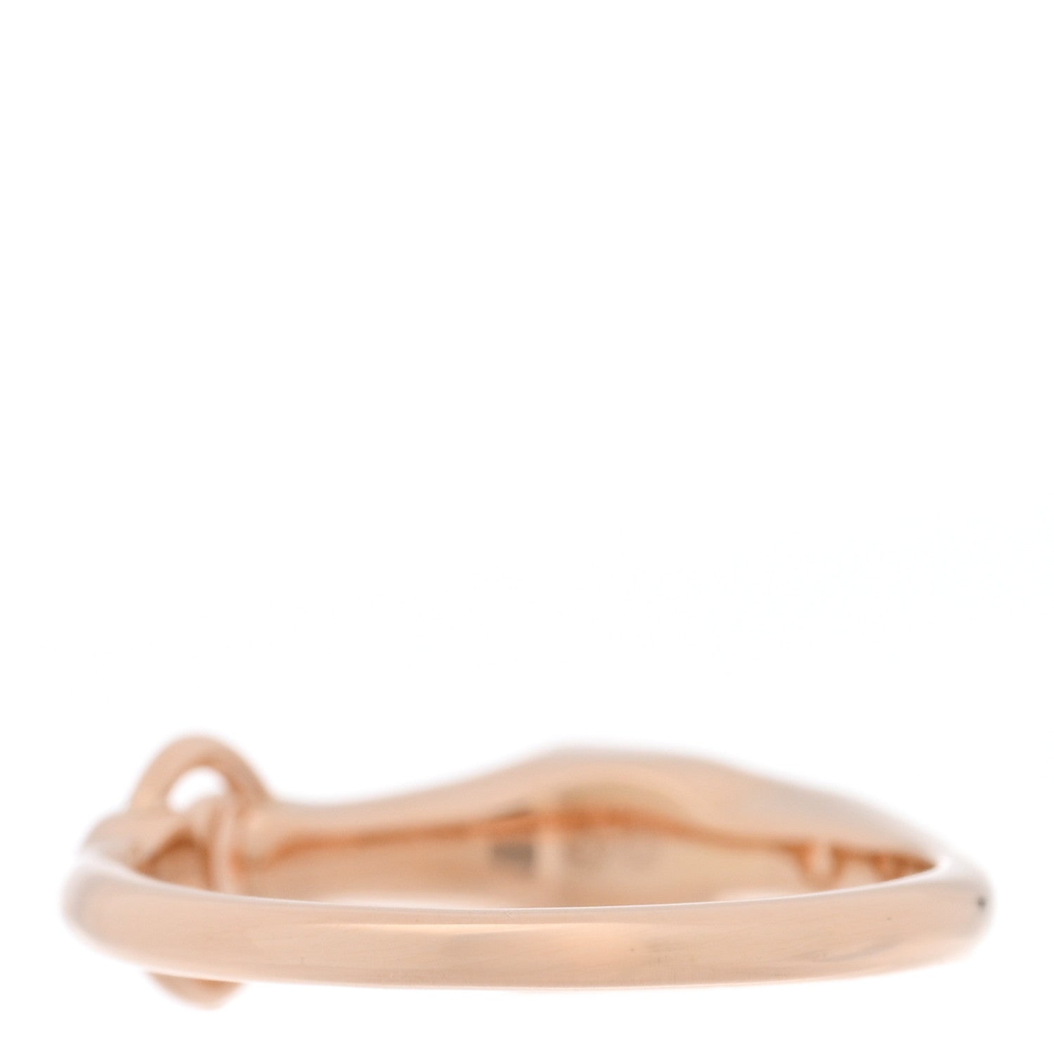 Hermes 18K Rose Gold Diamond TPM Galop Ring 51 5.75 4 of 6