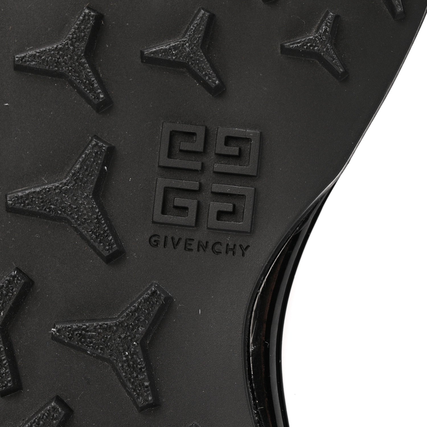 Givenchy Rubber Monumental Mallow Low Slip On Sneakers 40 Black