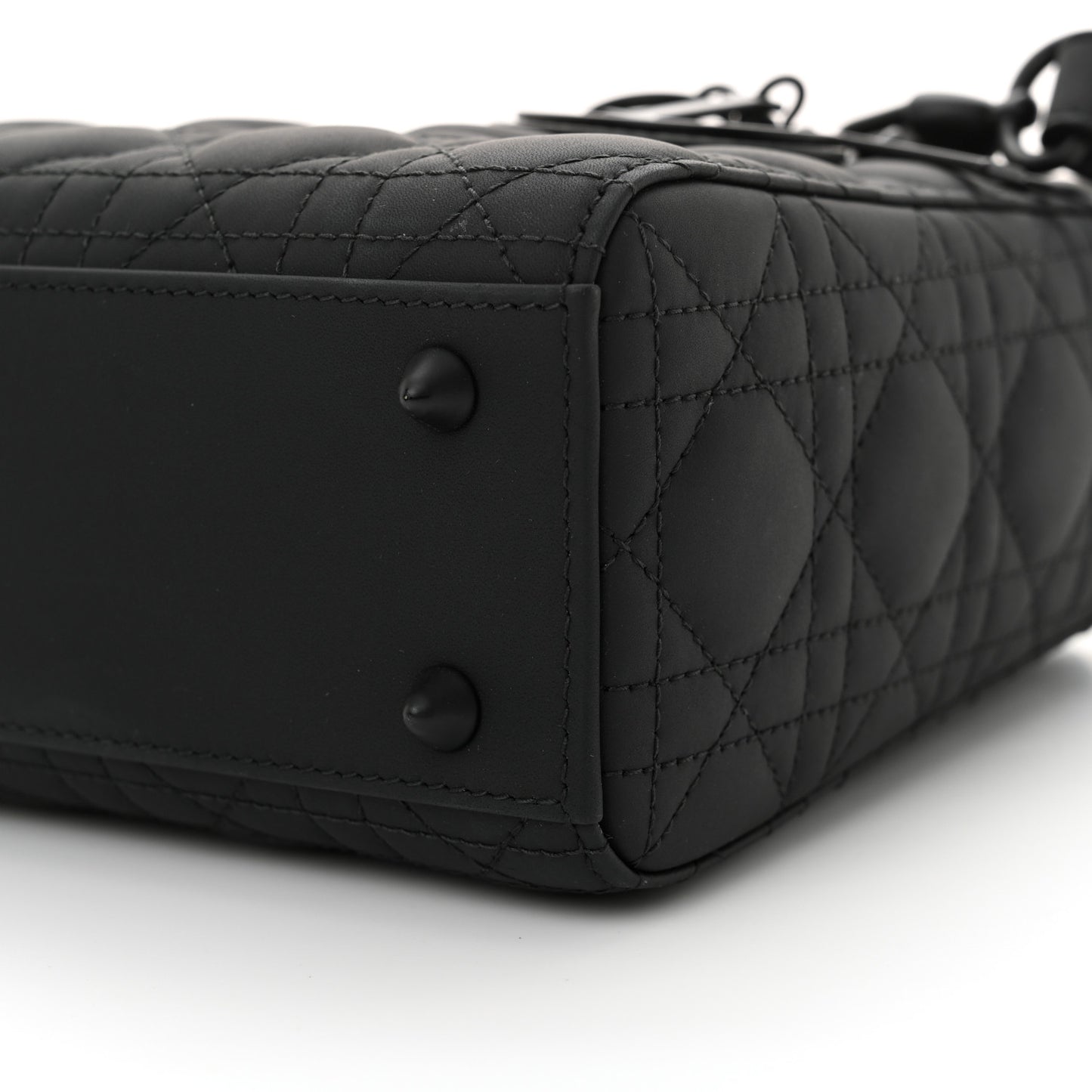 Ultra Matte Calfskin Cannage Small My ABCDior Lady Dior Black