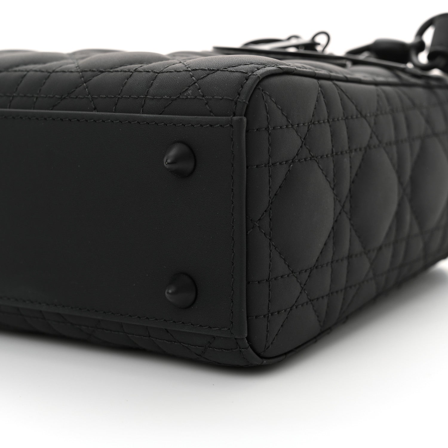 Christian Dior Ultra Matte Calfskin Cannage Small My ABCDior Lady Dior Black 10 of 13