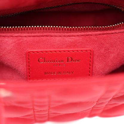 Christian Dior Lambskin Cannage Small My ABCDior Lady Dior Fraise 6 of 10